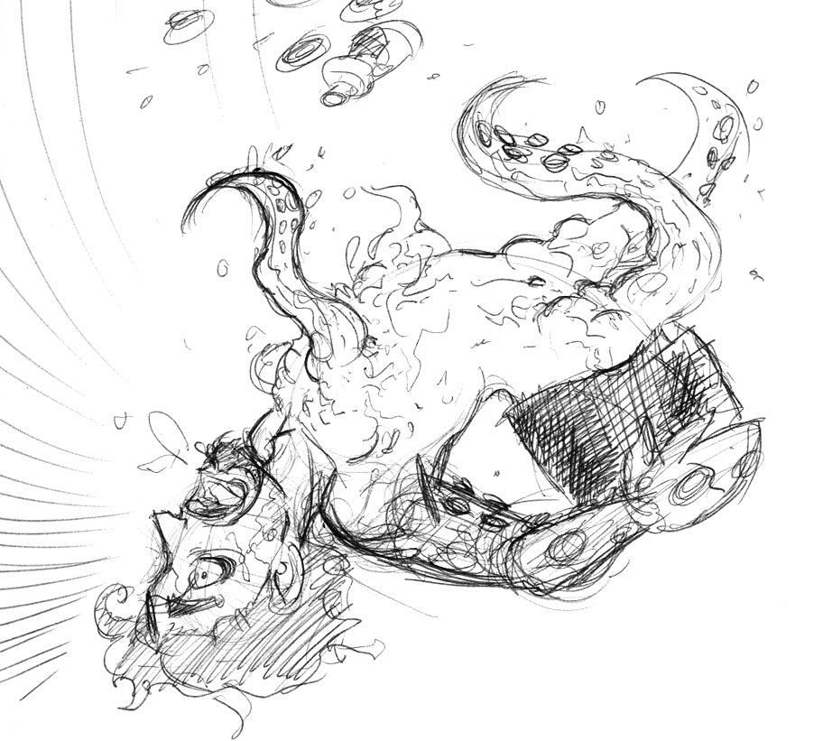 tentacleexplodedoodlebig by Bilious
