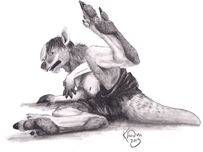 AgentCypher Roo'ed - Sketch Commission by Ciervo