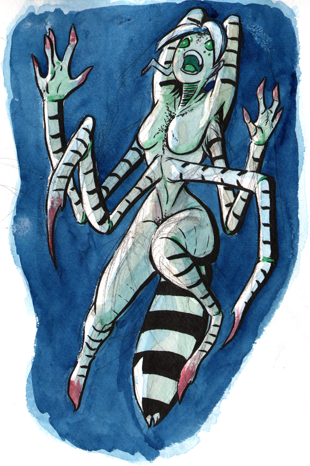 Weird Aquatic Spider Thing by Comic