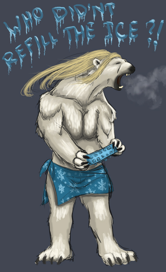 polar bear sm by Corvidima