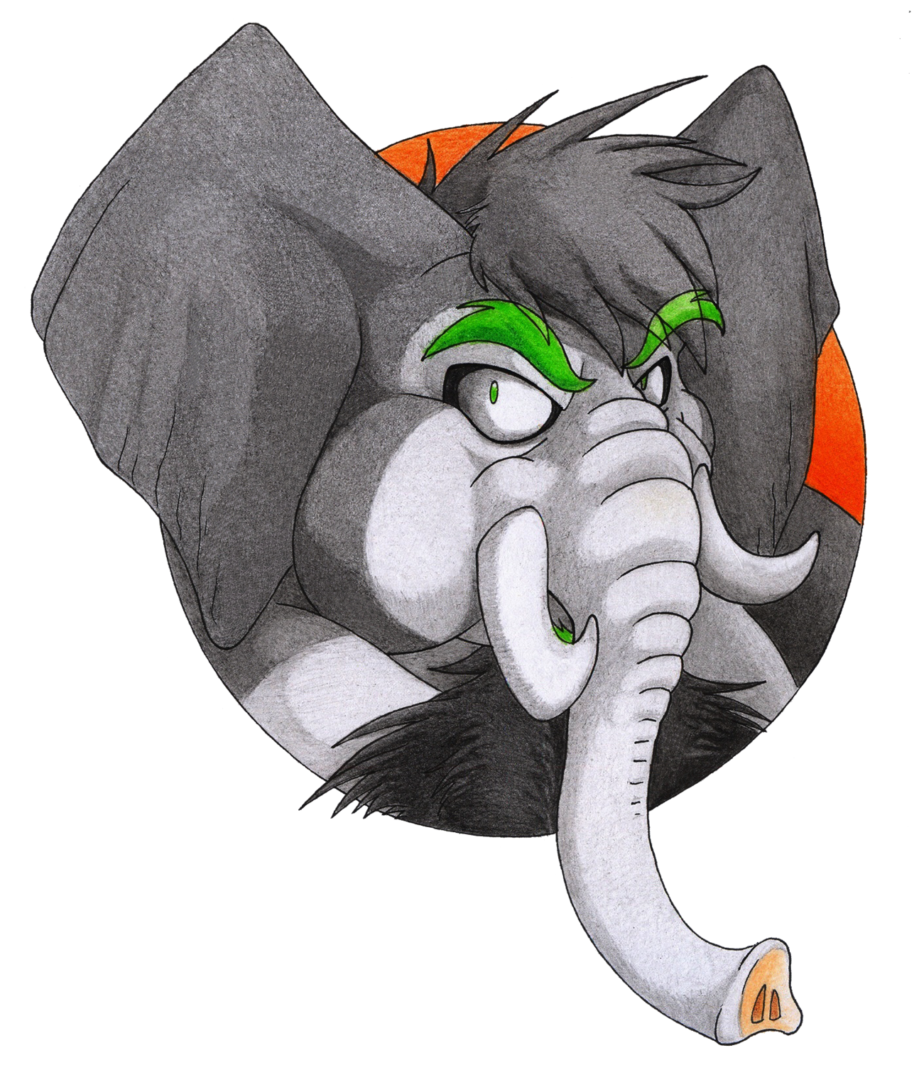 Chubby elephant badge by Danwolf