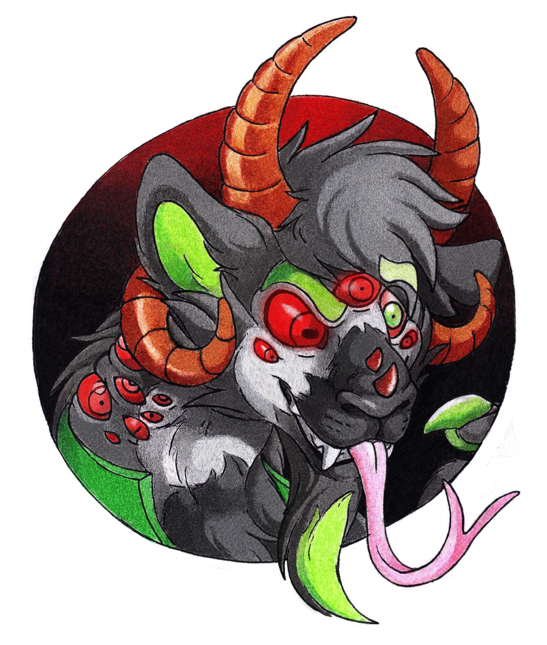 Halloween goat by Danwolf