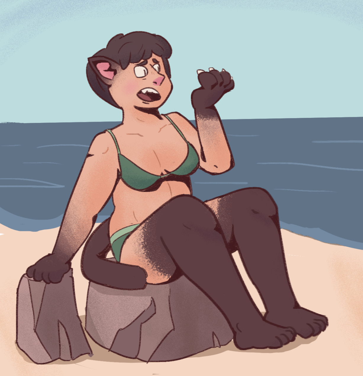 Private Beach - Cat TF by Dondedun