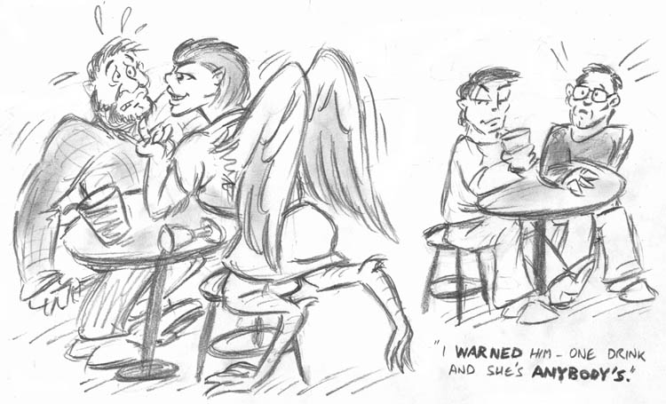 barfly-harpy by Ealadubh