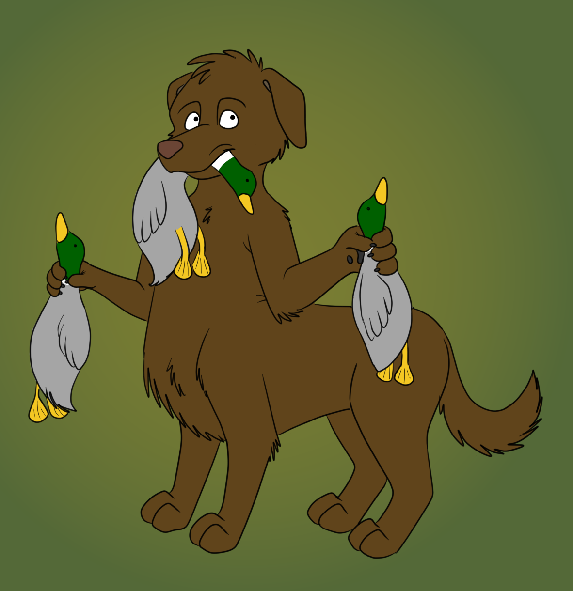 chocolate lab taur by Edthebordercollie