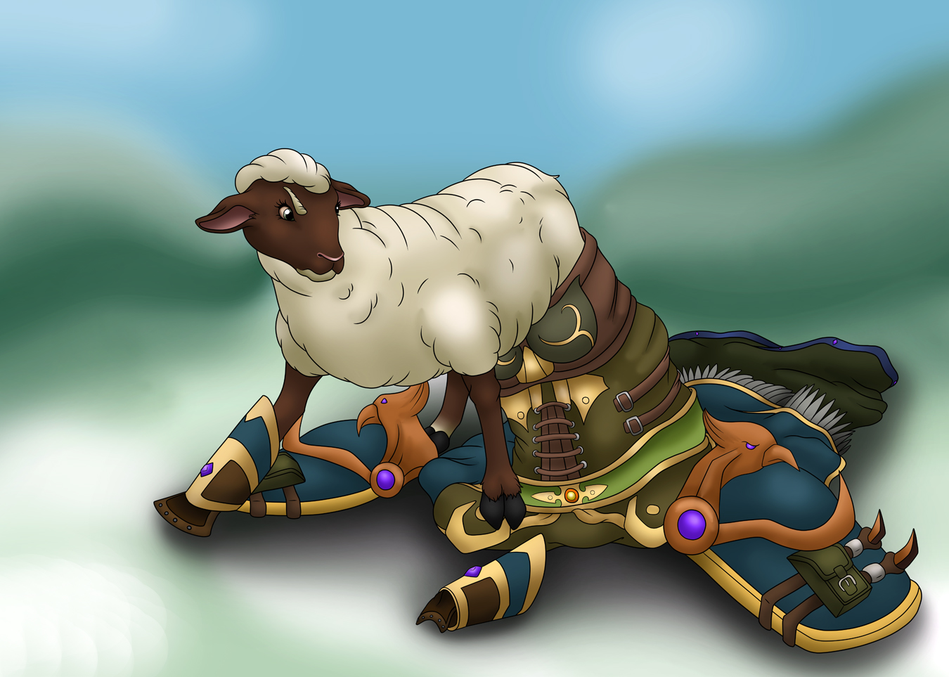 Commission: Worgen Sheep TF Final by EduartBoudewijn