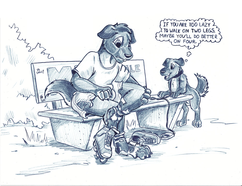 FC2011 Walk a mile on my paws, buddy by Flinters