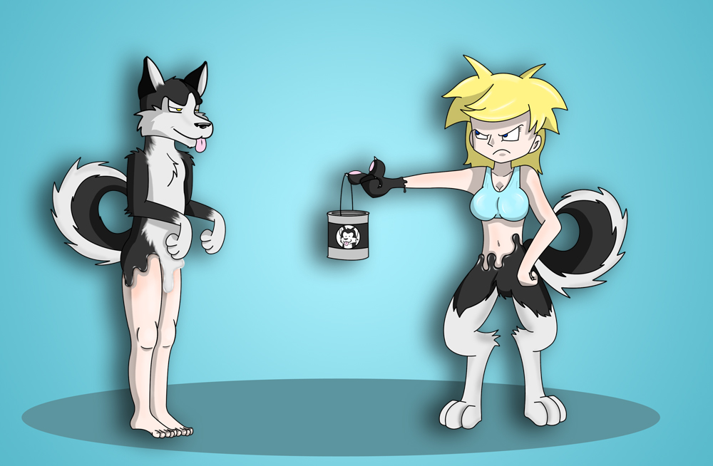 husky paint! by Fox0808