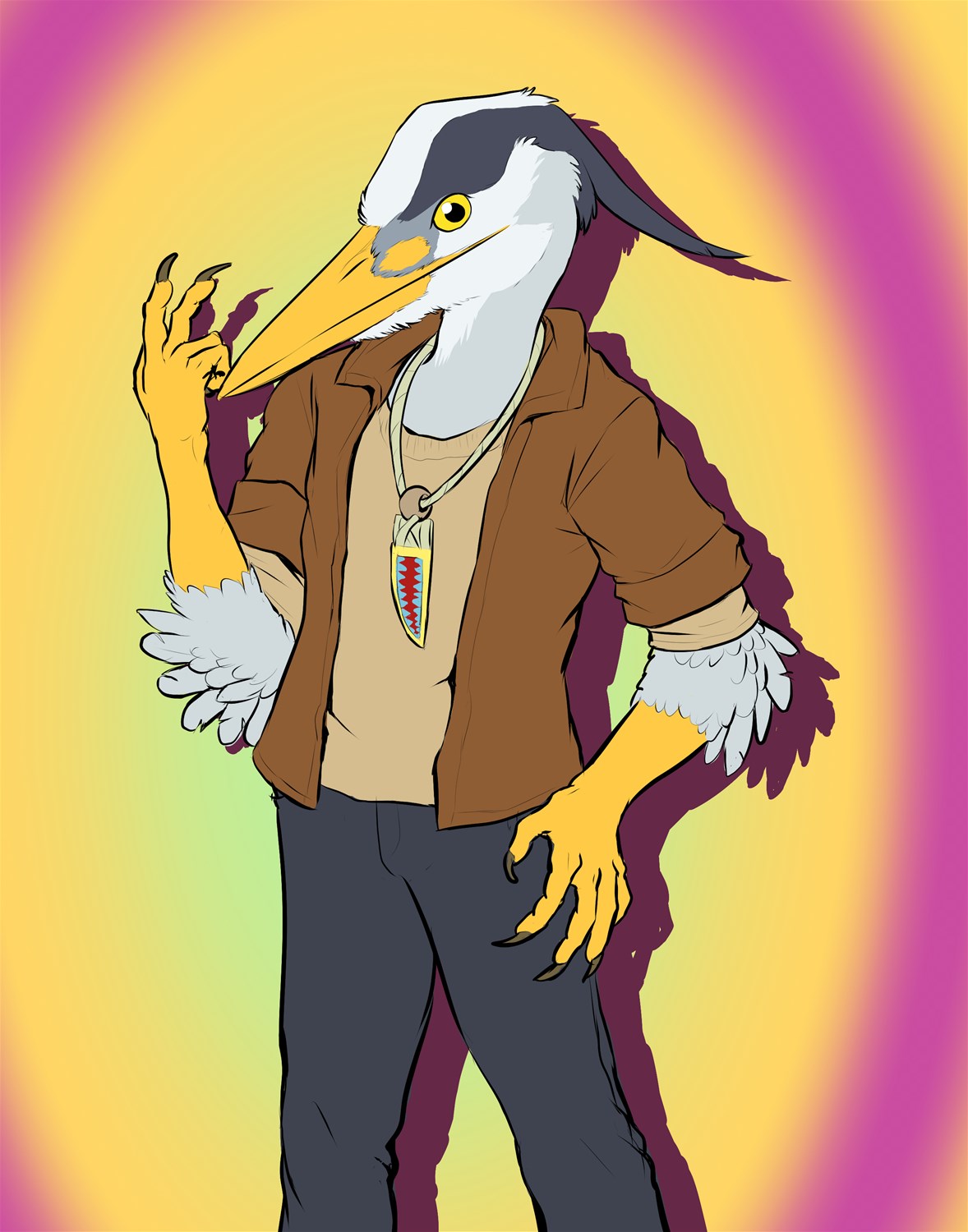 [Commission]-Investigative sometimebird by Fringedog