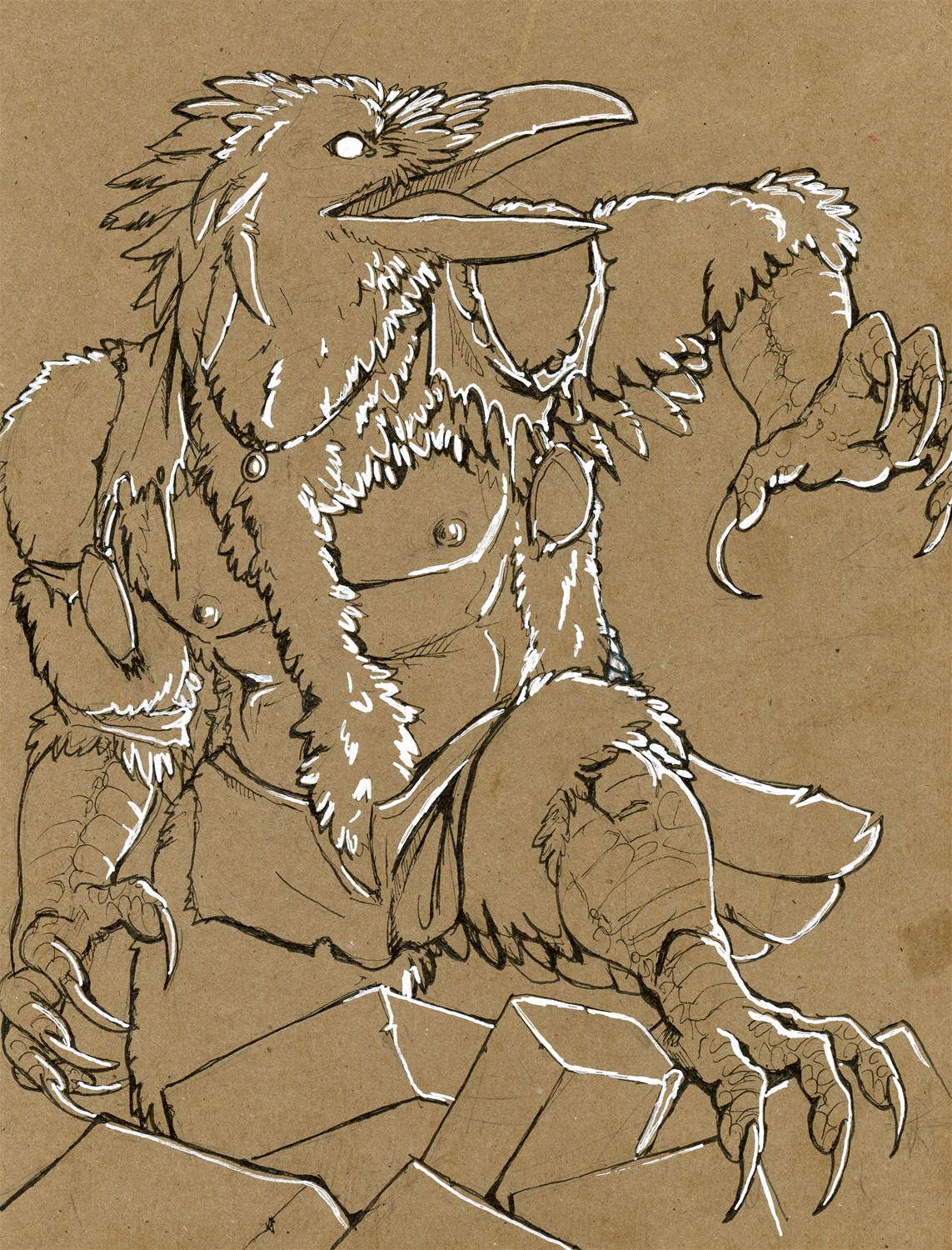 [Commission]-Corvid Hulk by Fringedog