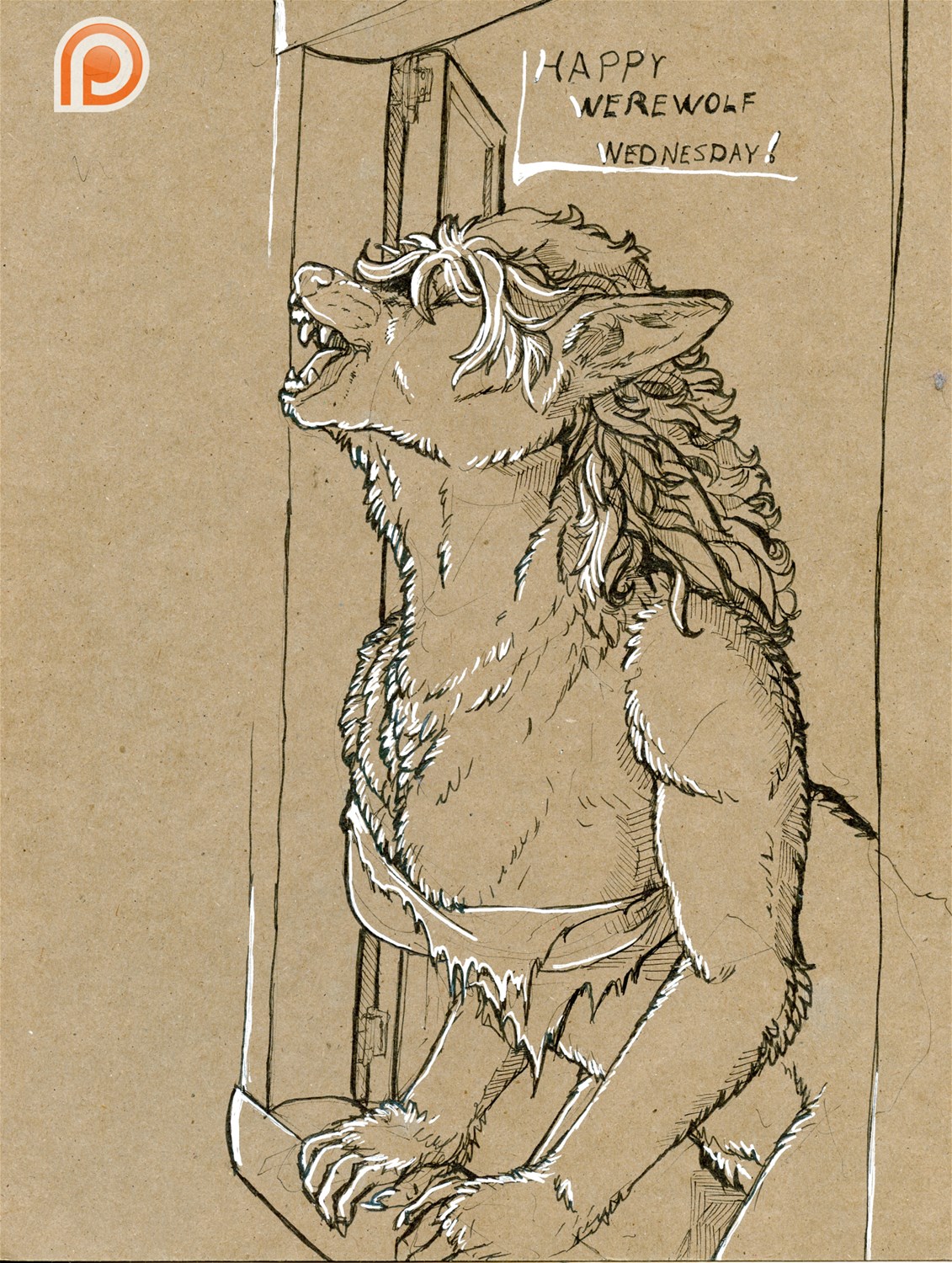 [Patreon]-Happy Werewolf Wednesday by Fringedog