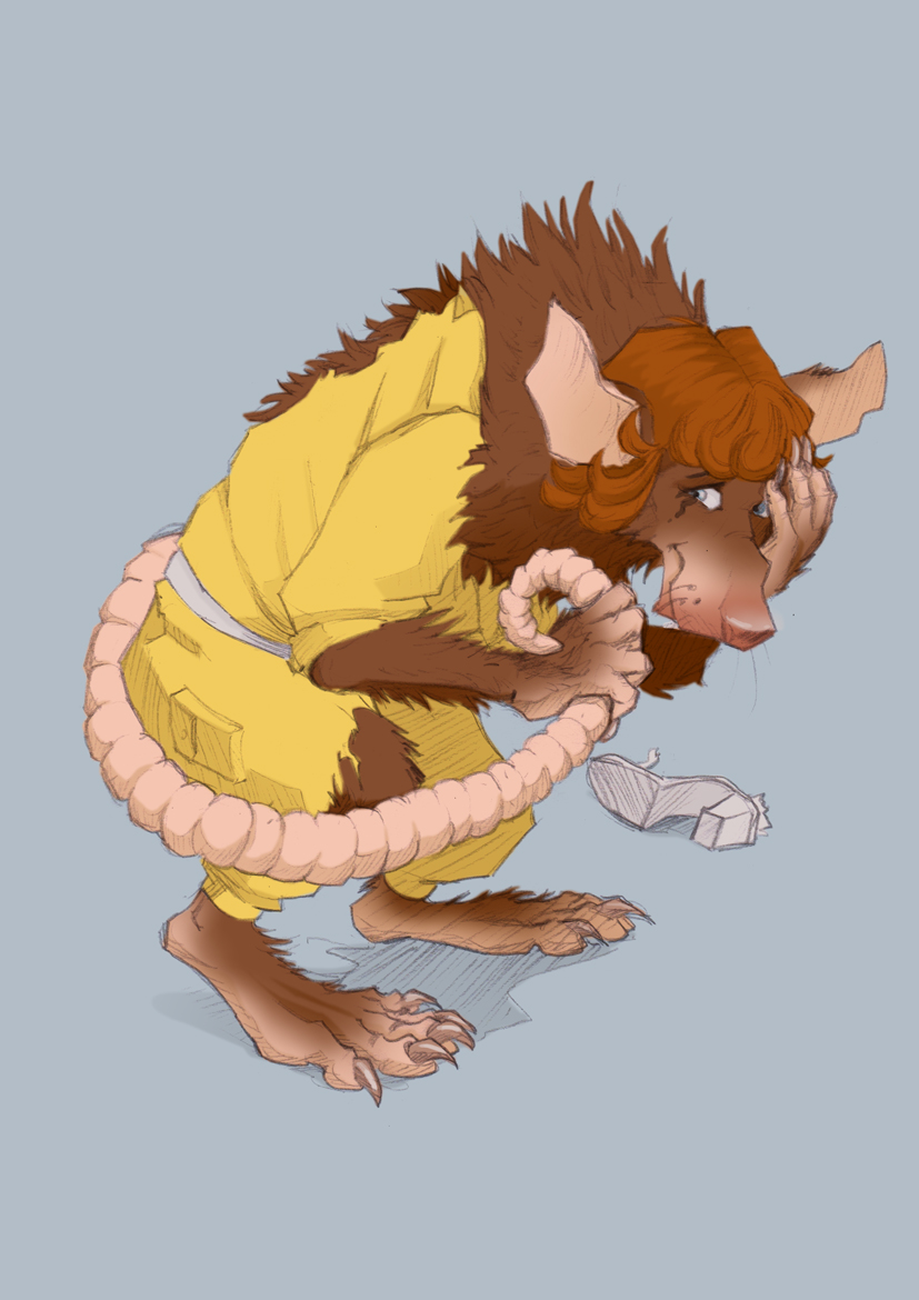 COMPLETE: April O'Neil Human to Rat in Color by HamsterToybox