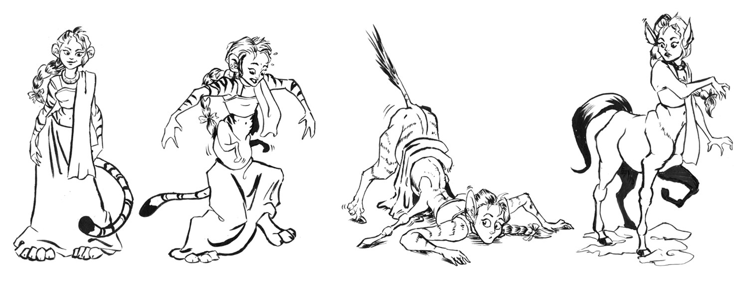 Tiger lady to centaur! by HamsterToybox