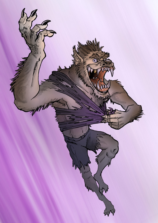 Another Happy Werewolf by HamsterToybox