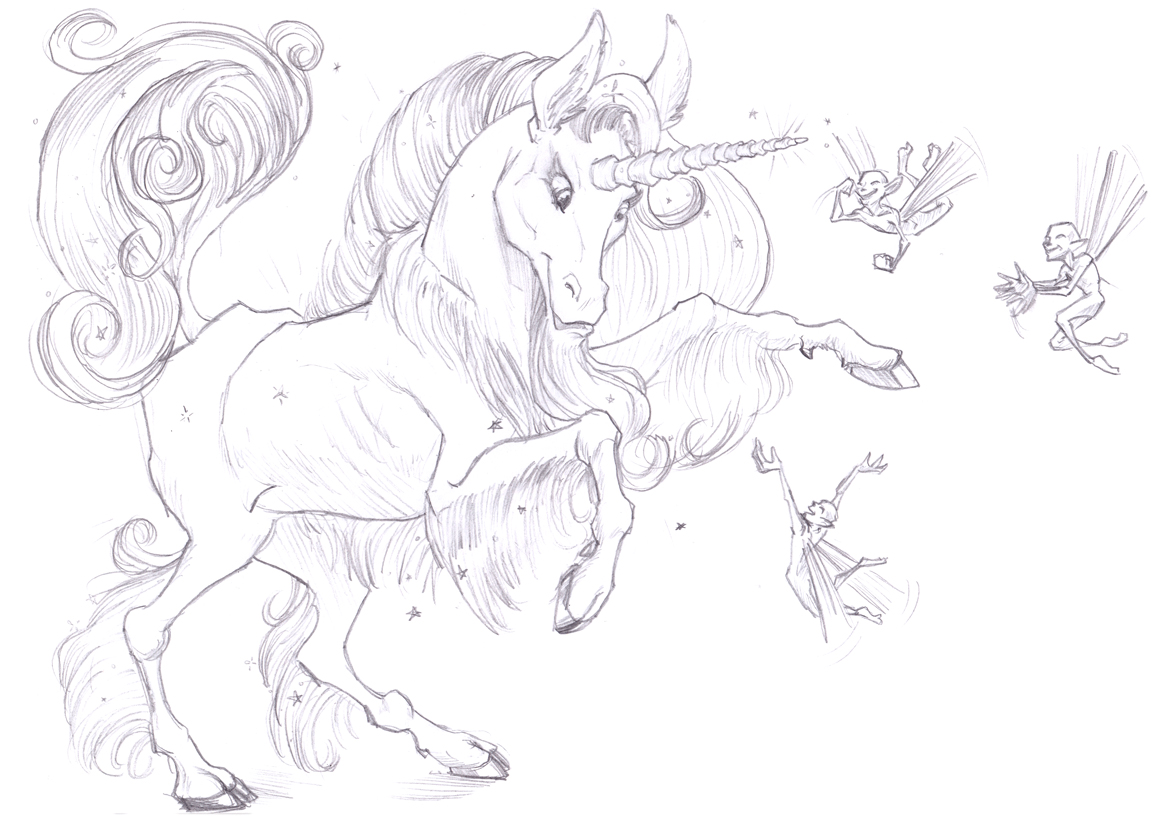 Commission: Unicorn by HamsterToybox