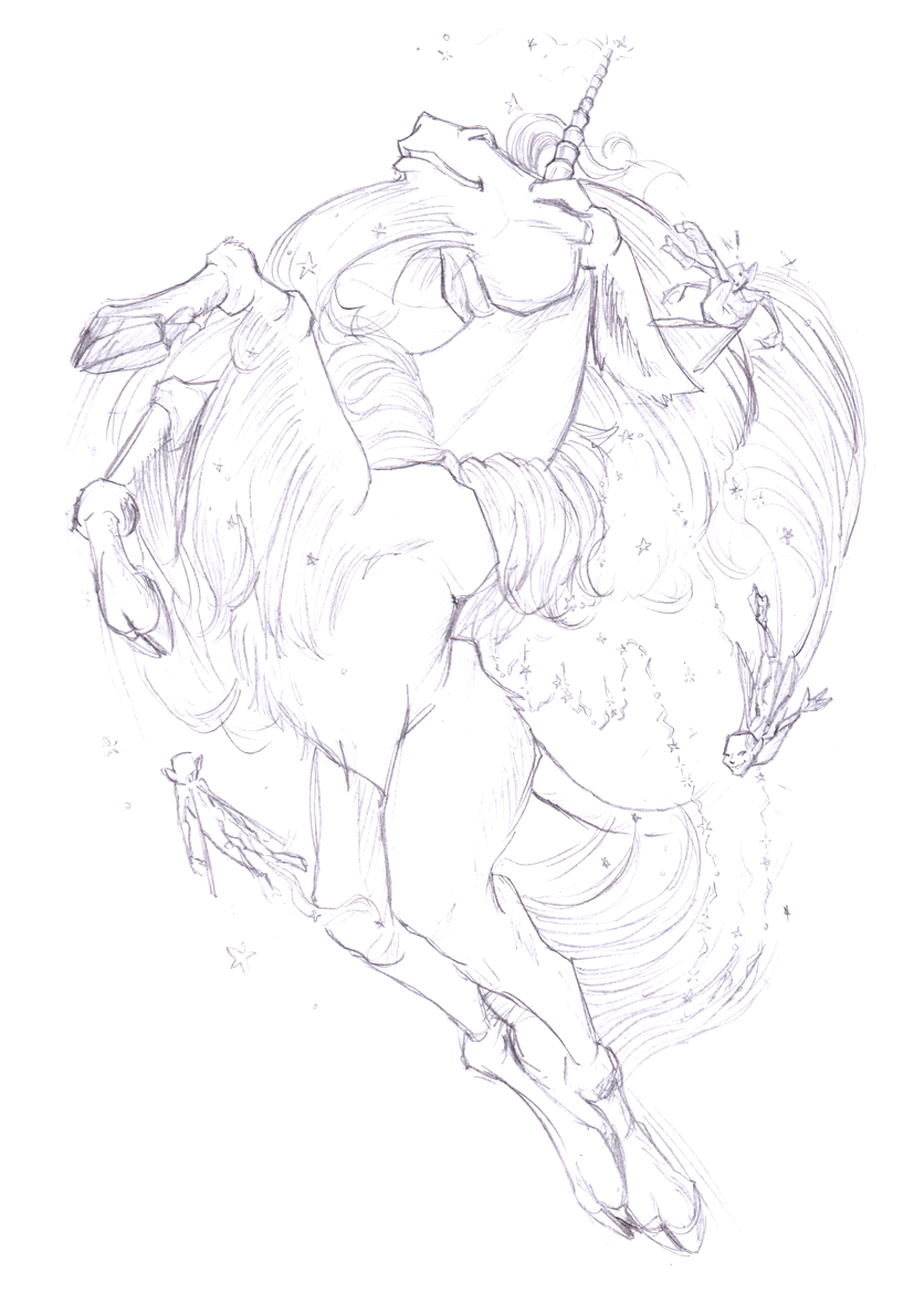 Commission: Unicorn by HamsterToybox