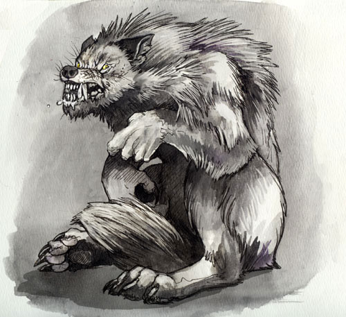 werewolf small by Hyenashifter