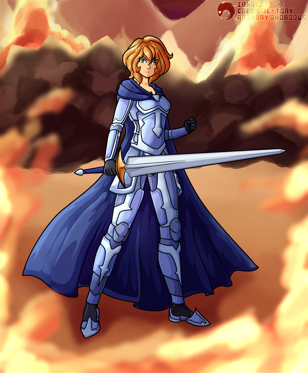 White Knight Wyvern by Inkblot