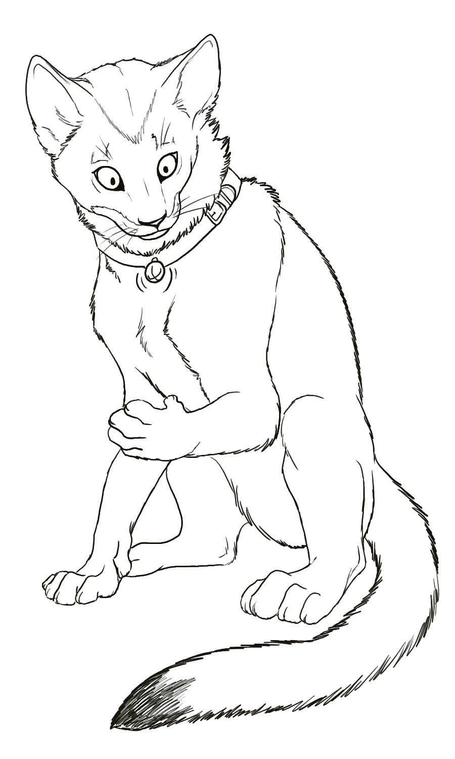 Livestream Commission: Housecat to Anthro-cat by Jakkal
