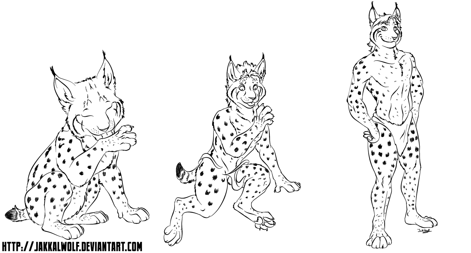 LSC: Lynx -> Anthro Lynx by Jakkal