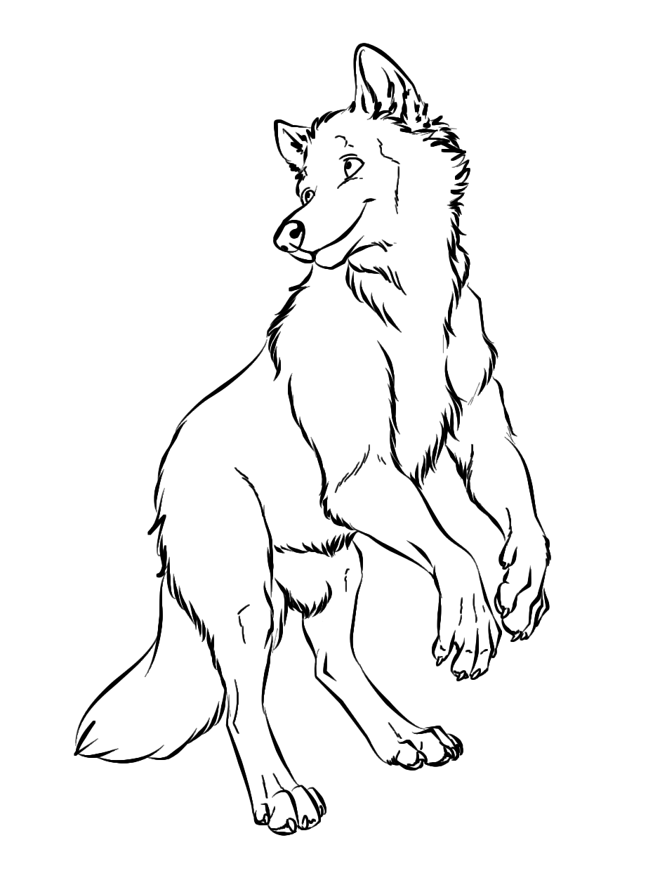 Wolf to Anthro Wolf by Jakkal