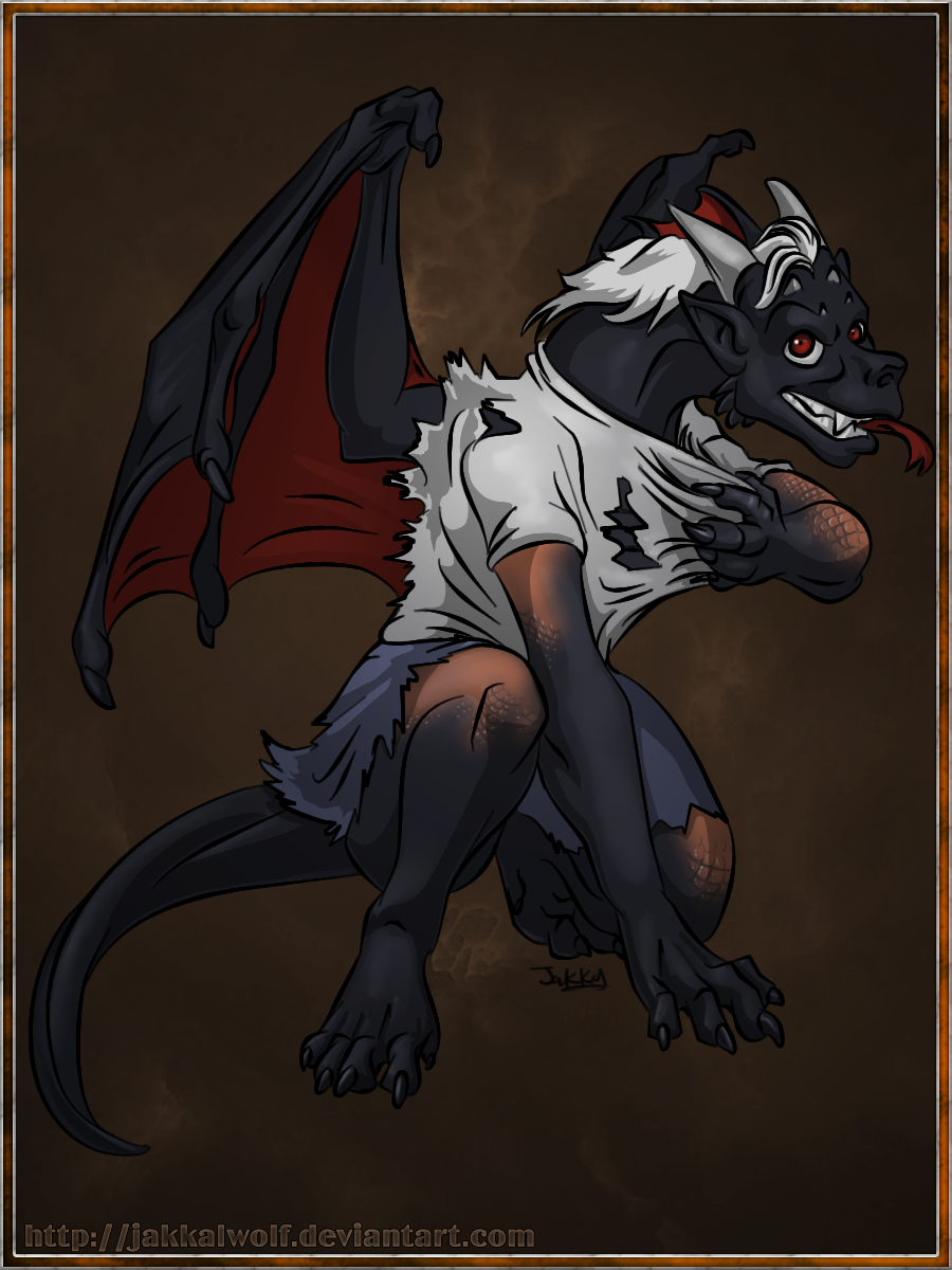 Livestream Commission: Human to Dragon TF by Jakkal