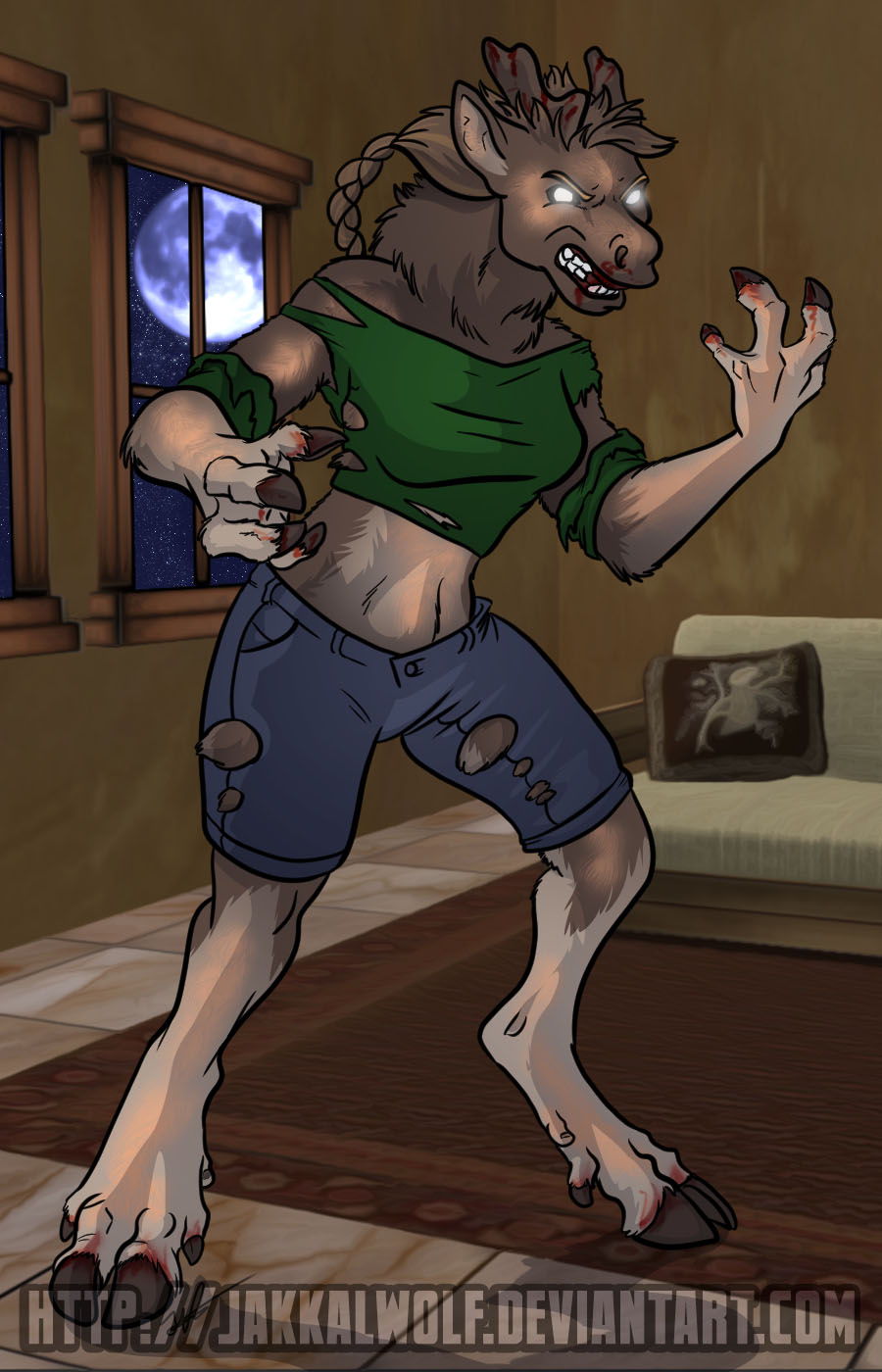 Weremoose Transformation by Jakkal