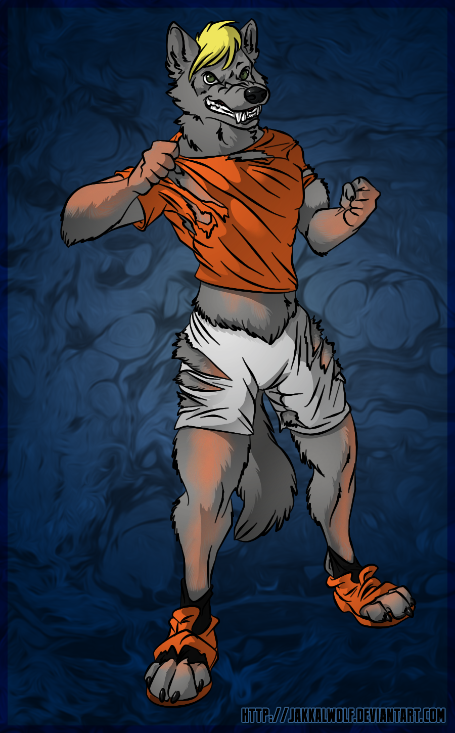 Human -> Wolf TF by Jakkal