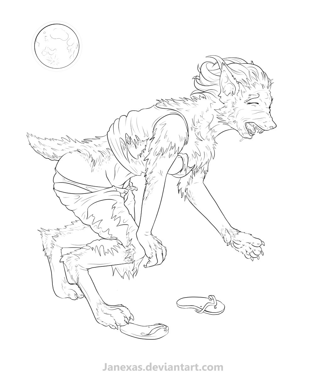 8 Stage Werewolf Commission by Janexas