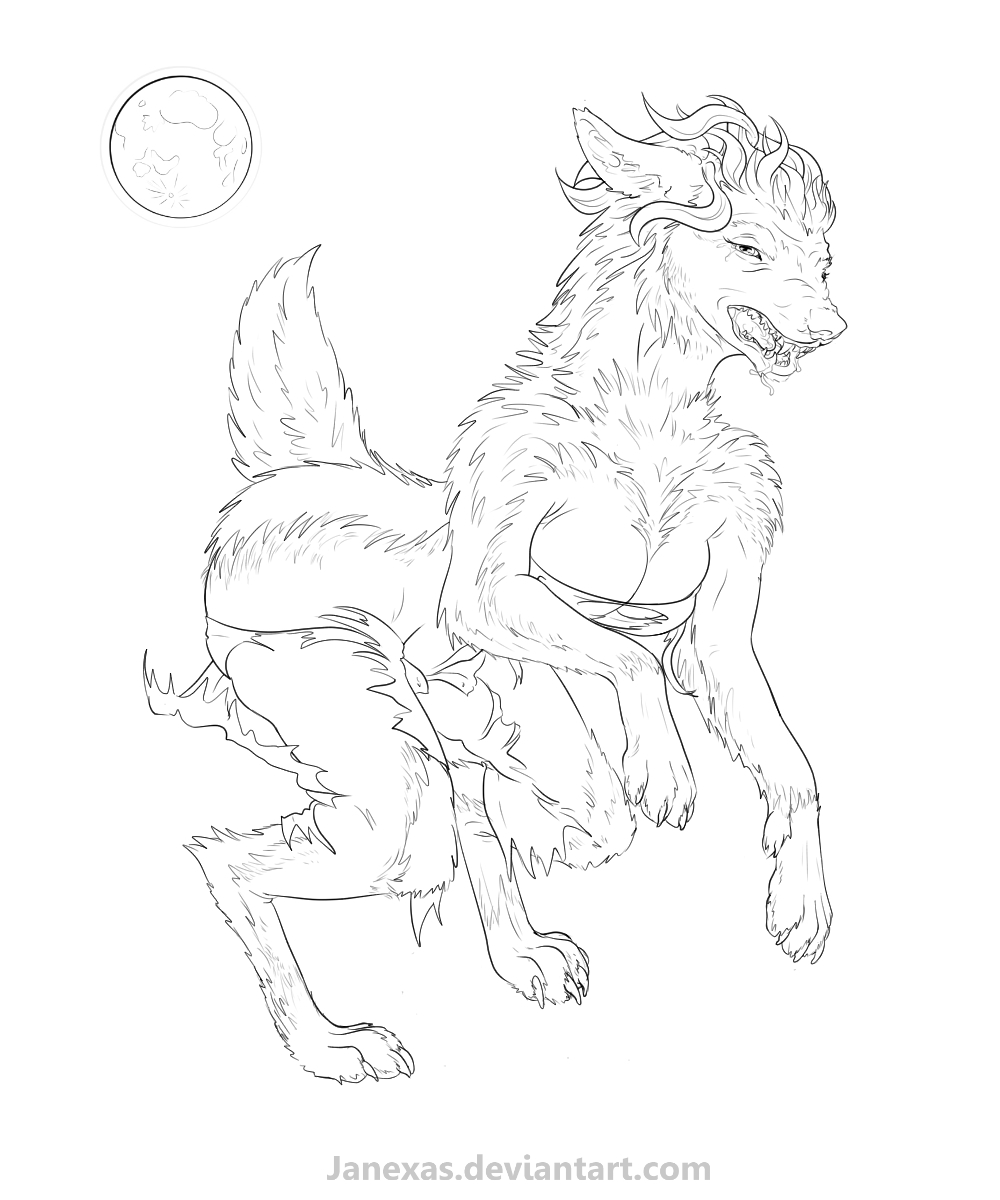 8 Stage Werewolf Commission by Janexas