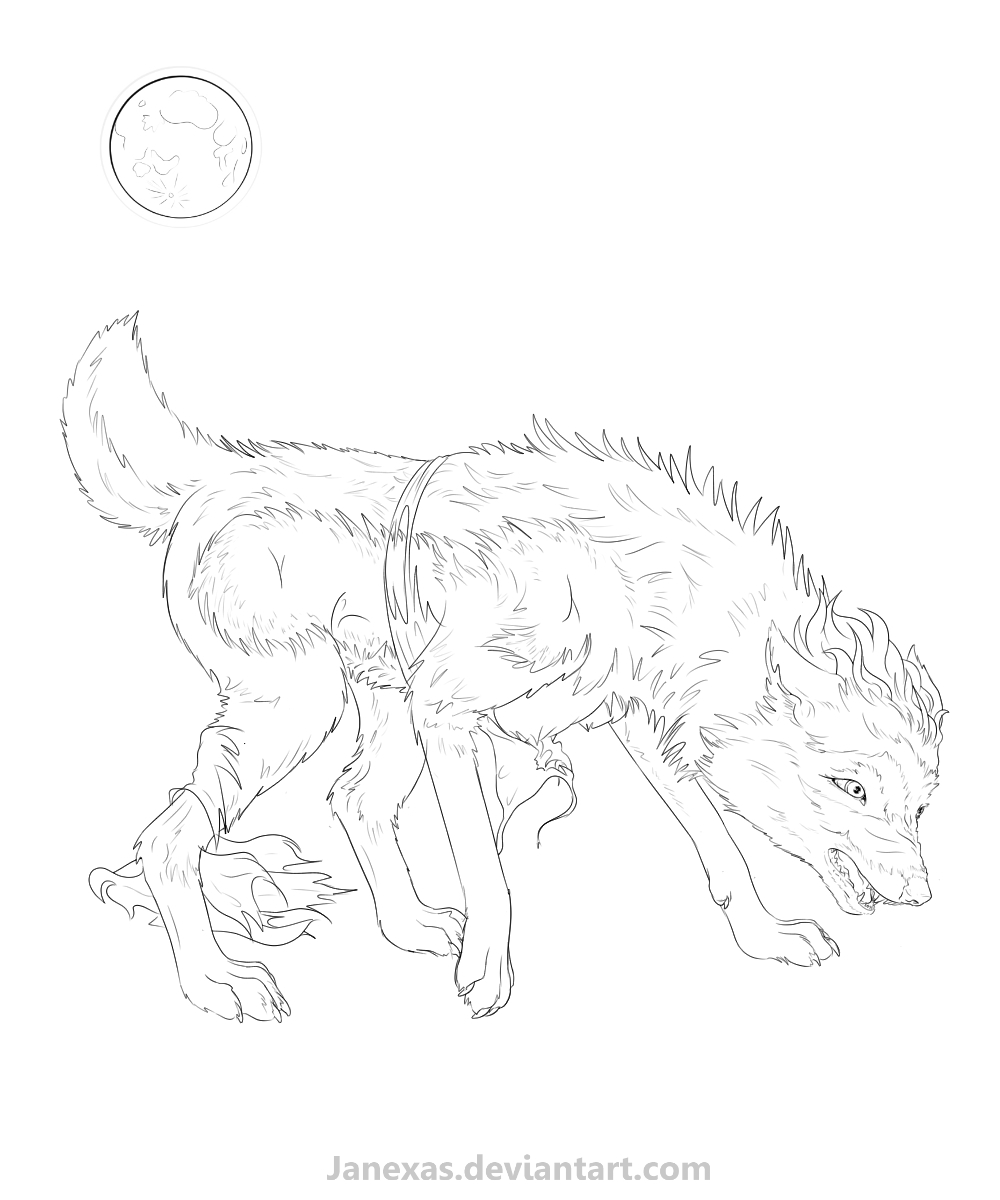 8 Stage Werewolf Commission by Janexas