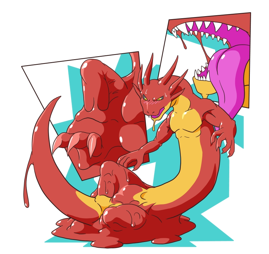 asian dragon slime transformation by Kaju