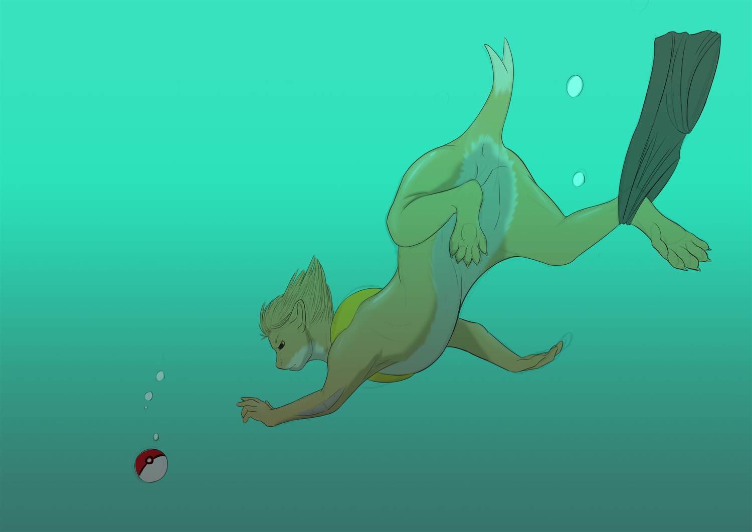 Buizelly Swimming by KrazyIvan