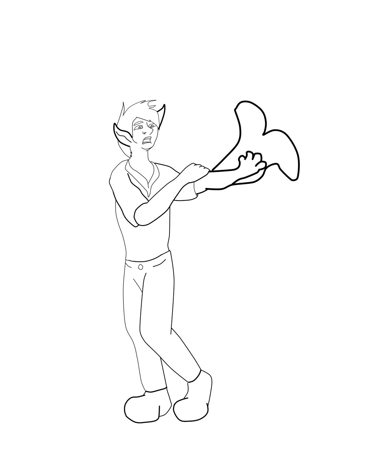 Commission: Getting Out Lined by Lucern7