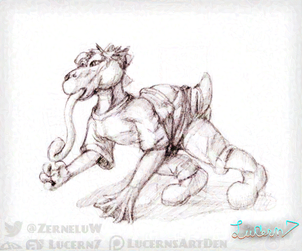 Sketch Example: Yoshi Transformation by Lucern7