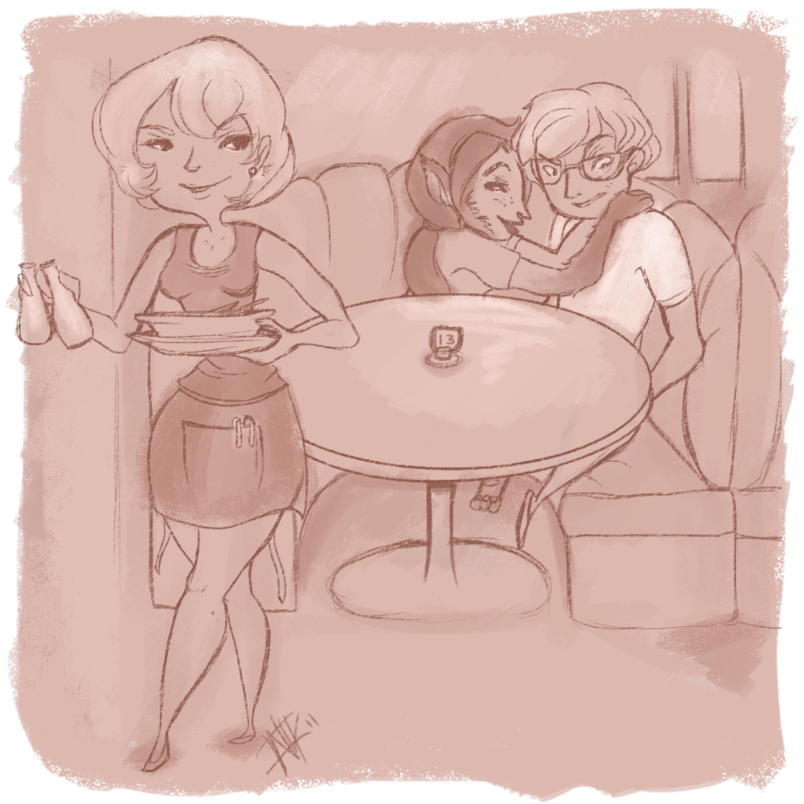 The Waitress by Nakitacat