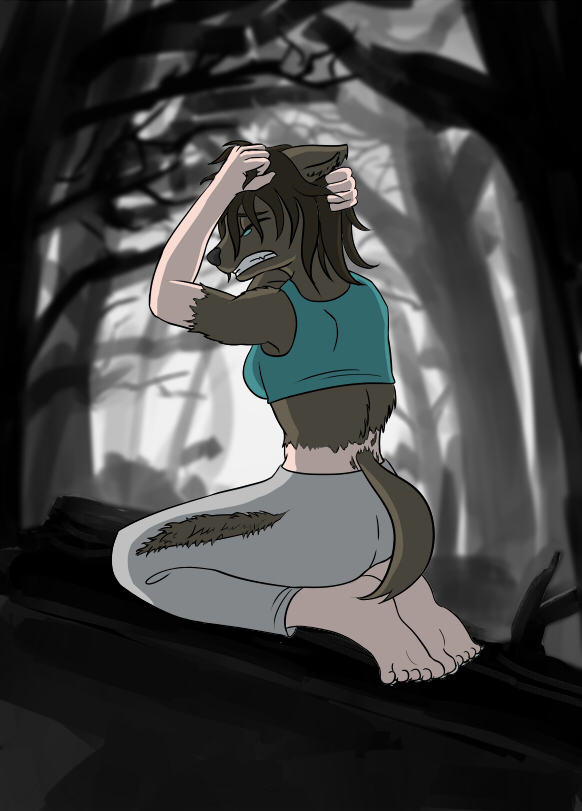 Halloween TF Pinup - Werewolf by Oter