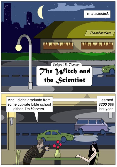 Witch and Scientist by PickleJuice
