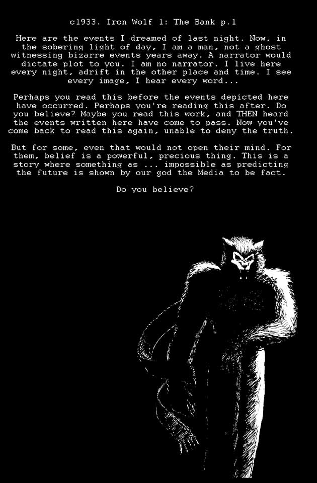 Iron Wolf 1: The Bank - COMPLETE 20 page comic by PickleJuice
