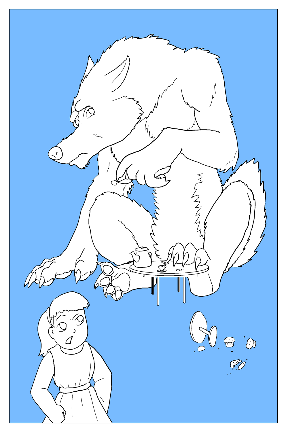 CAPTION CONTEST - Werewolf interrupted at tea time by PickleJuice