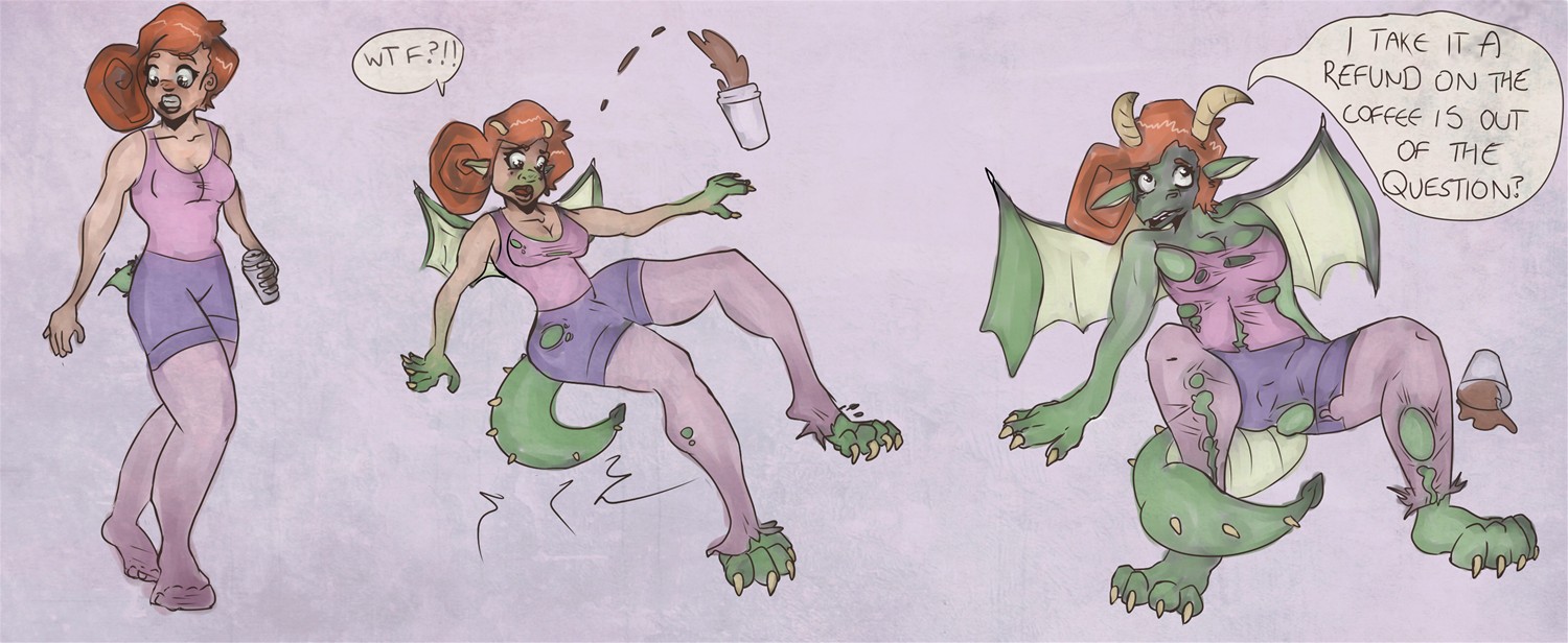 HOT DRAGON COFFEE by ReddishMaroon