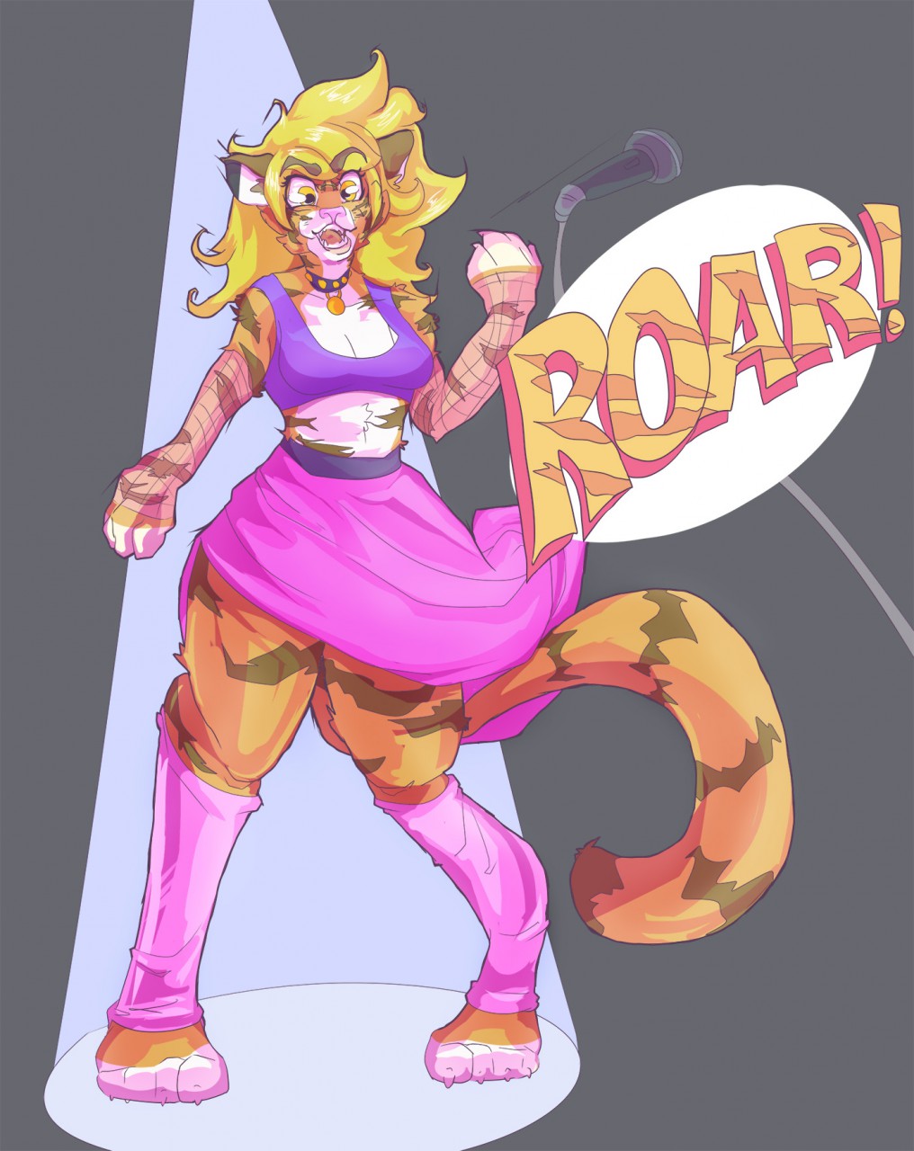 COMMISSION Roar by ReddishMaroon