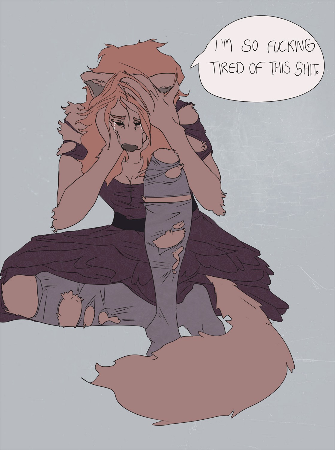 SAD DRAWING by ReddishMaroon