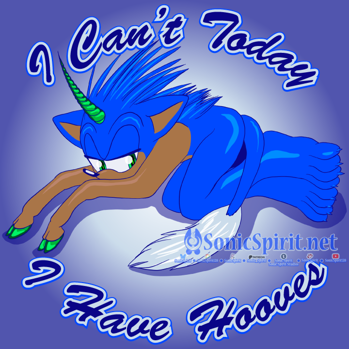 I Can't Today, I Have Hooves by SonicSpirit