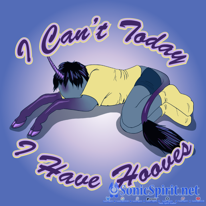 I Can't Today, I Have Hooves by SonicSpirit