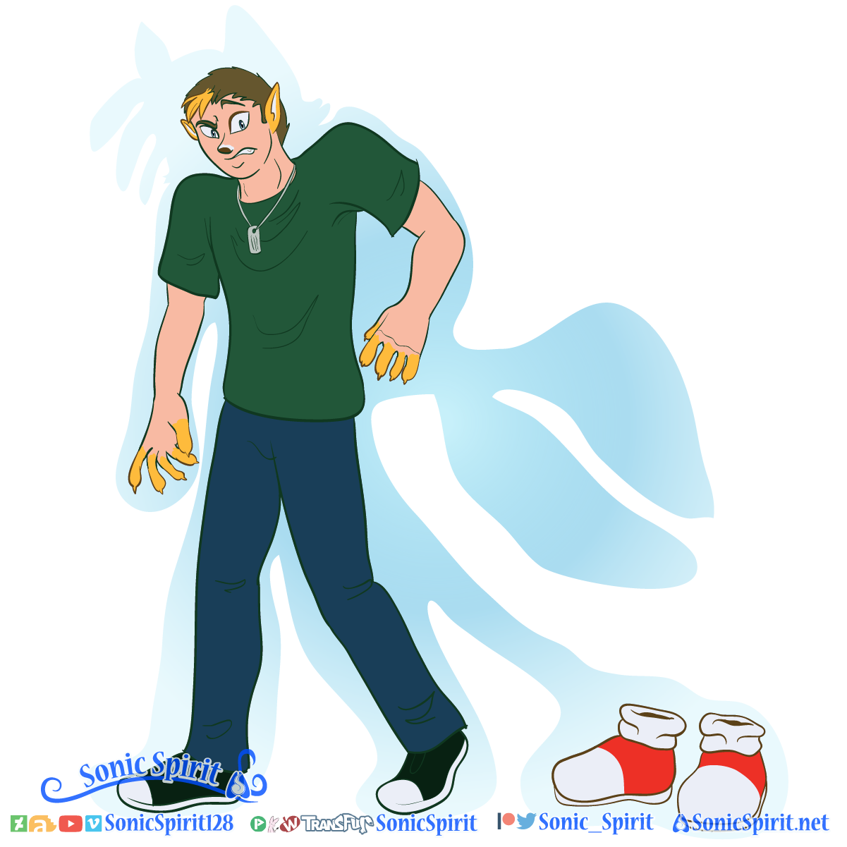 Kitsune Tsuki - Tails TF for FoxLightning by Sonicspirit