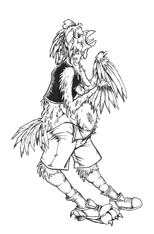 nm-woman to chicken TF by Tincrash