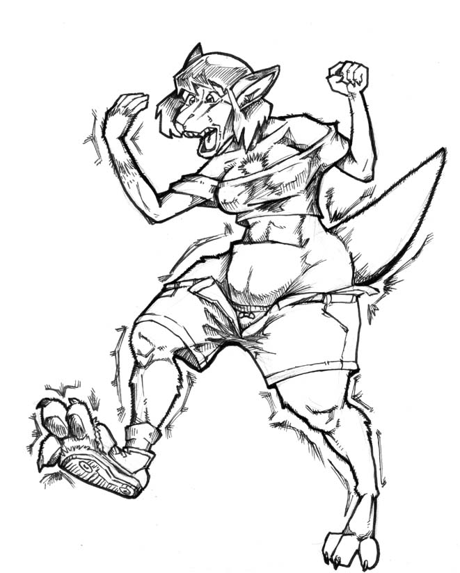 nm-woman to kangaroo by Tincrash