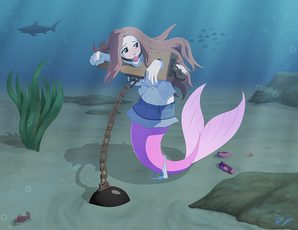 Sleeping with the Fishes - Commission by Toonexterminator