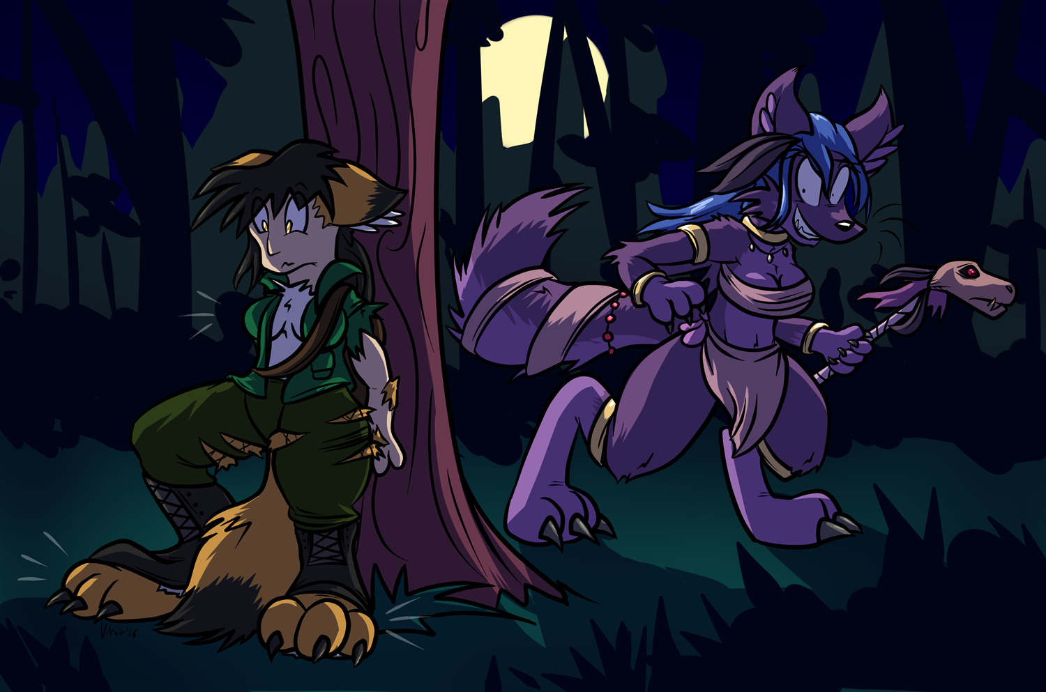 Purple Wolf Bite by Virmir